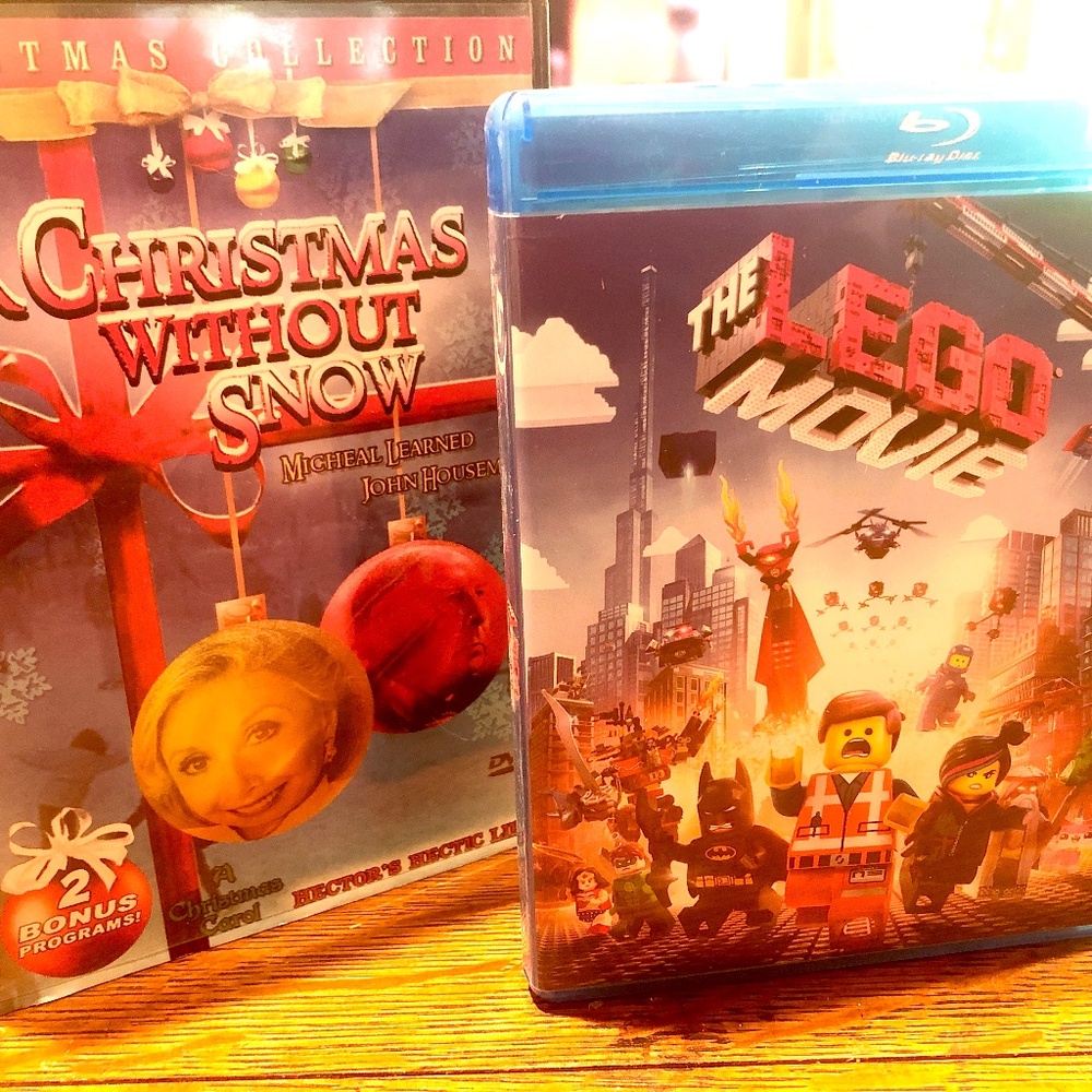 Lot of 2 DVDs Family/Kids~ 2004 A Christmas Without Snow~ 2014 Lego Movie 2 Disc